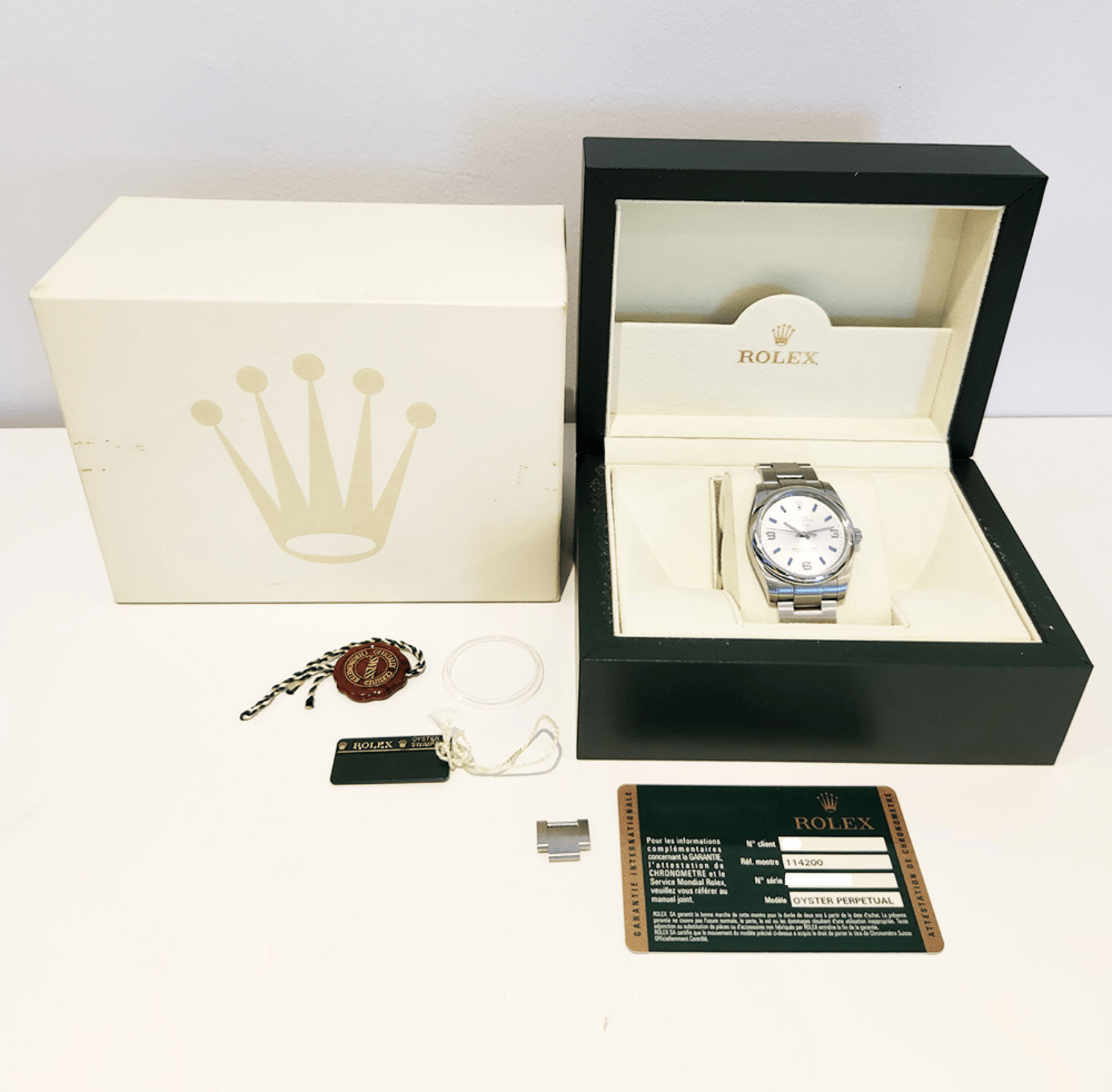 Rolex Air-King Stainless Steel Silver Dial 114200 Bracelet