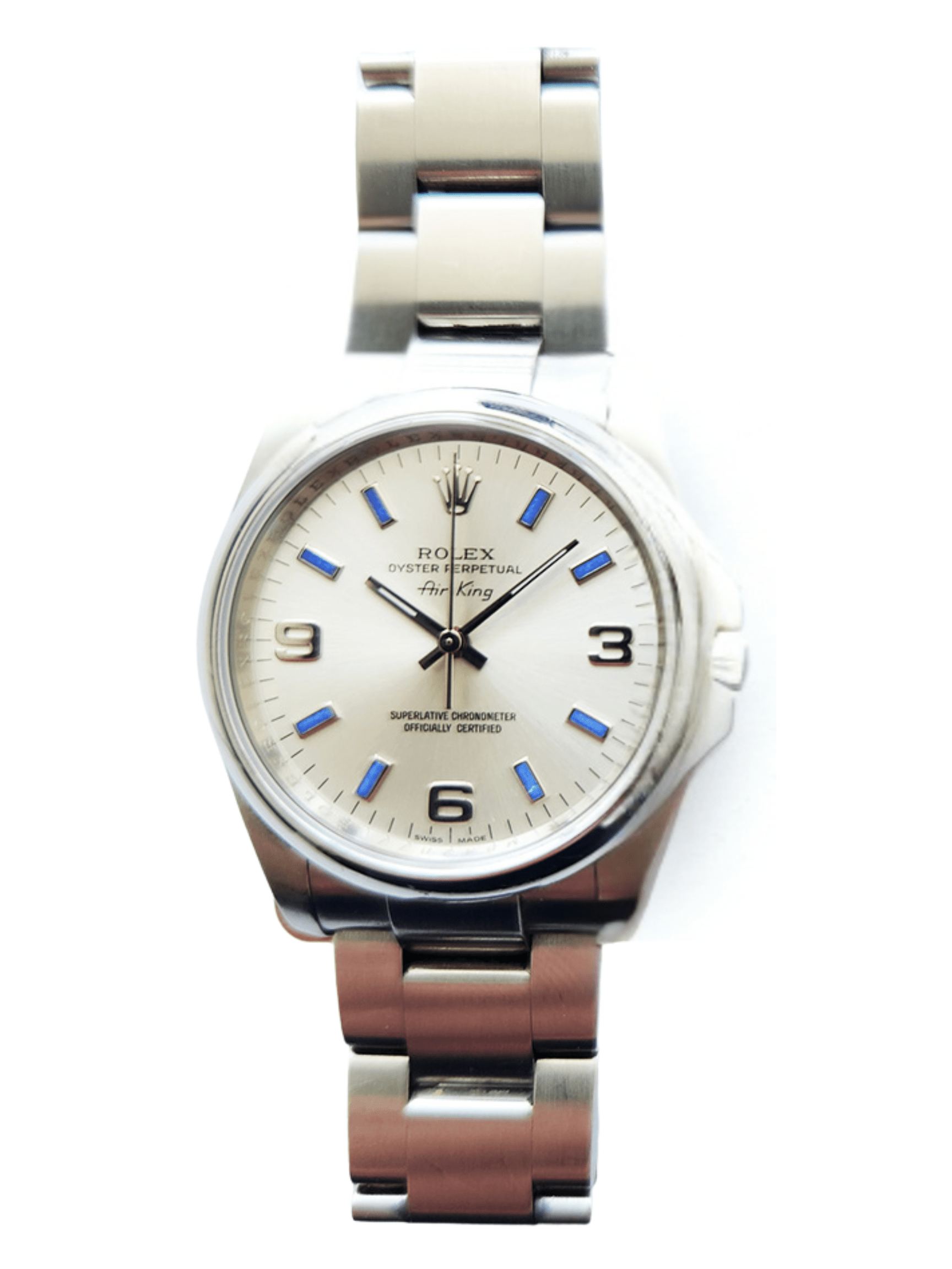 Rolex Air-King Stainless Steel Silver Dial 114200 Bracelet