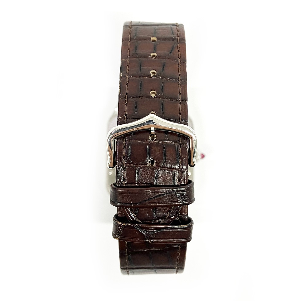 Cartier Santos Dumont Steel White Roman Dial WGSA0082 Bracelet