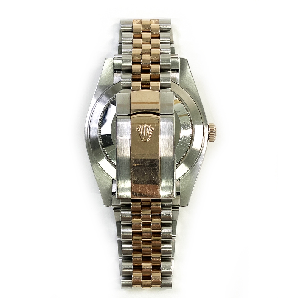 Rolex Datejust 41 Steel Rose Gold Sundust Diamond Dial 126331 Bracelet