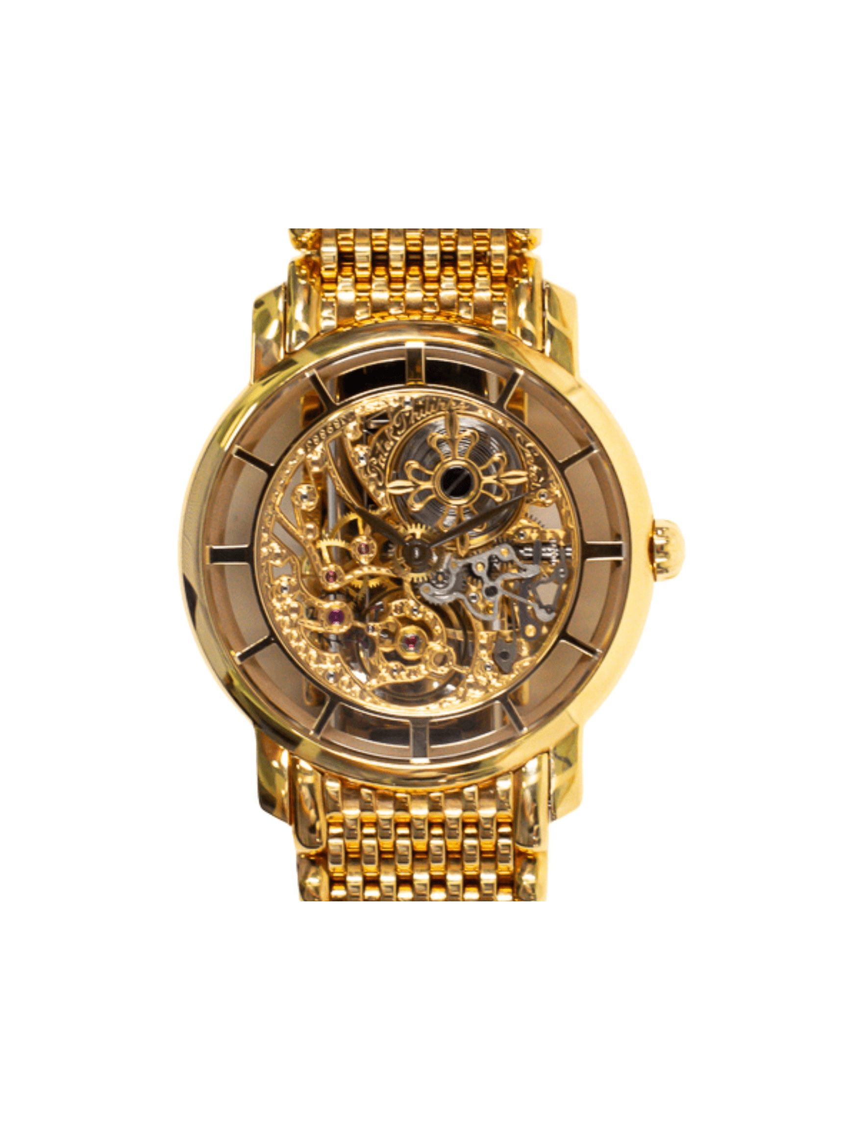 Patek Philippe Calatrava Complications Yellow Gold Skeleton Dial 7180/1J-001