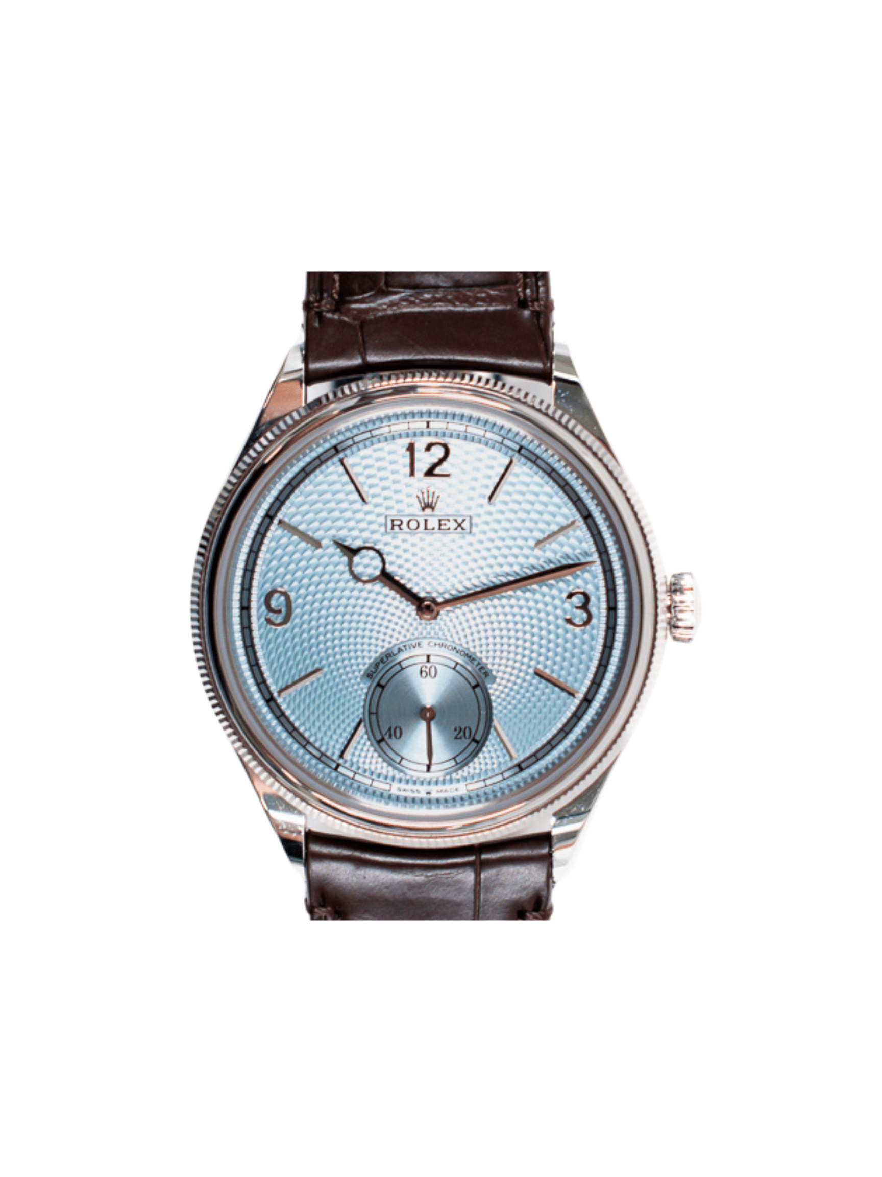 Rolex 1908 Platinum Ice Blue Dial 52506