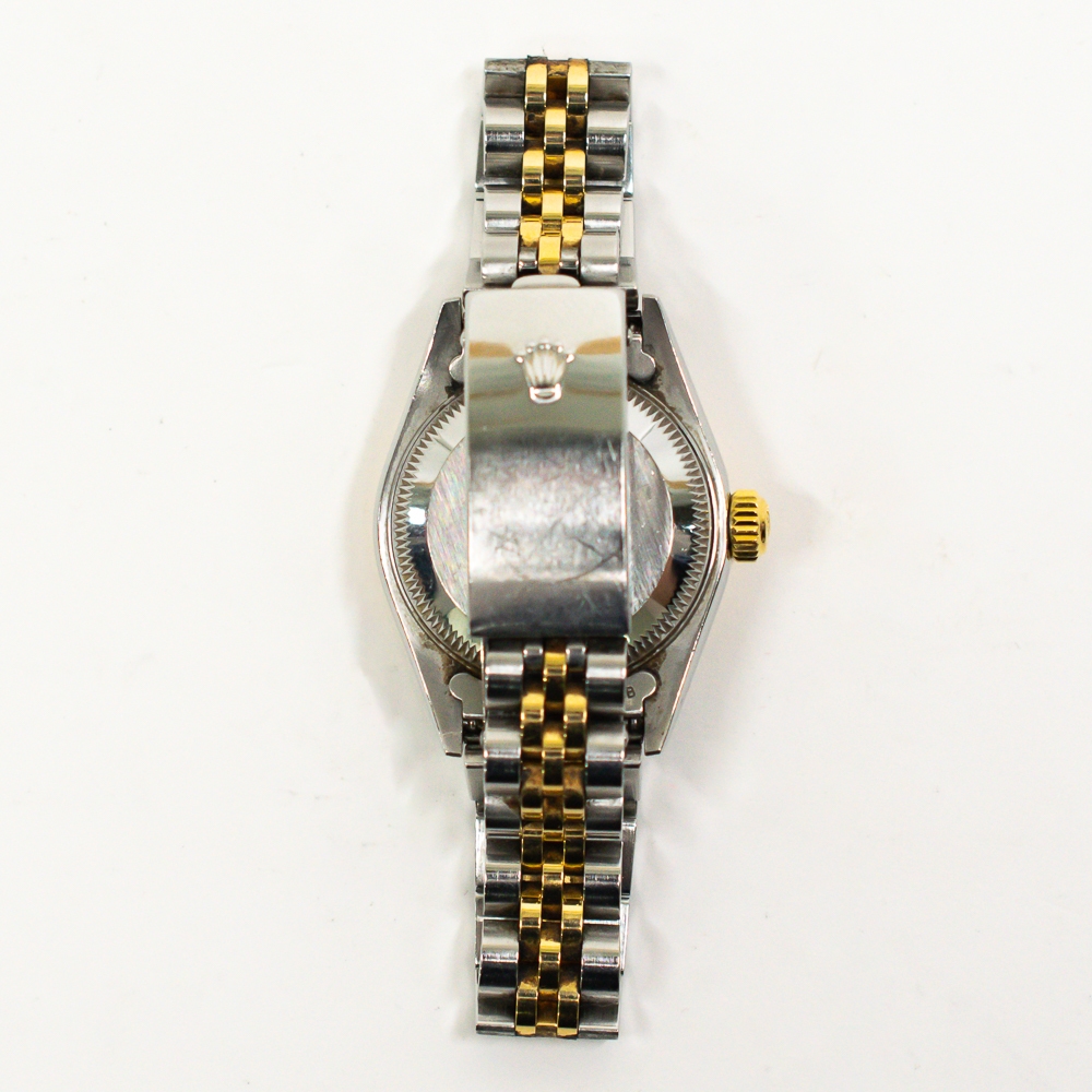 Rolex Lady-Datejust Stainless Steel and Yellow Gold Champagne Dial 79173