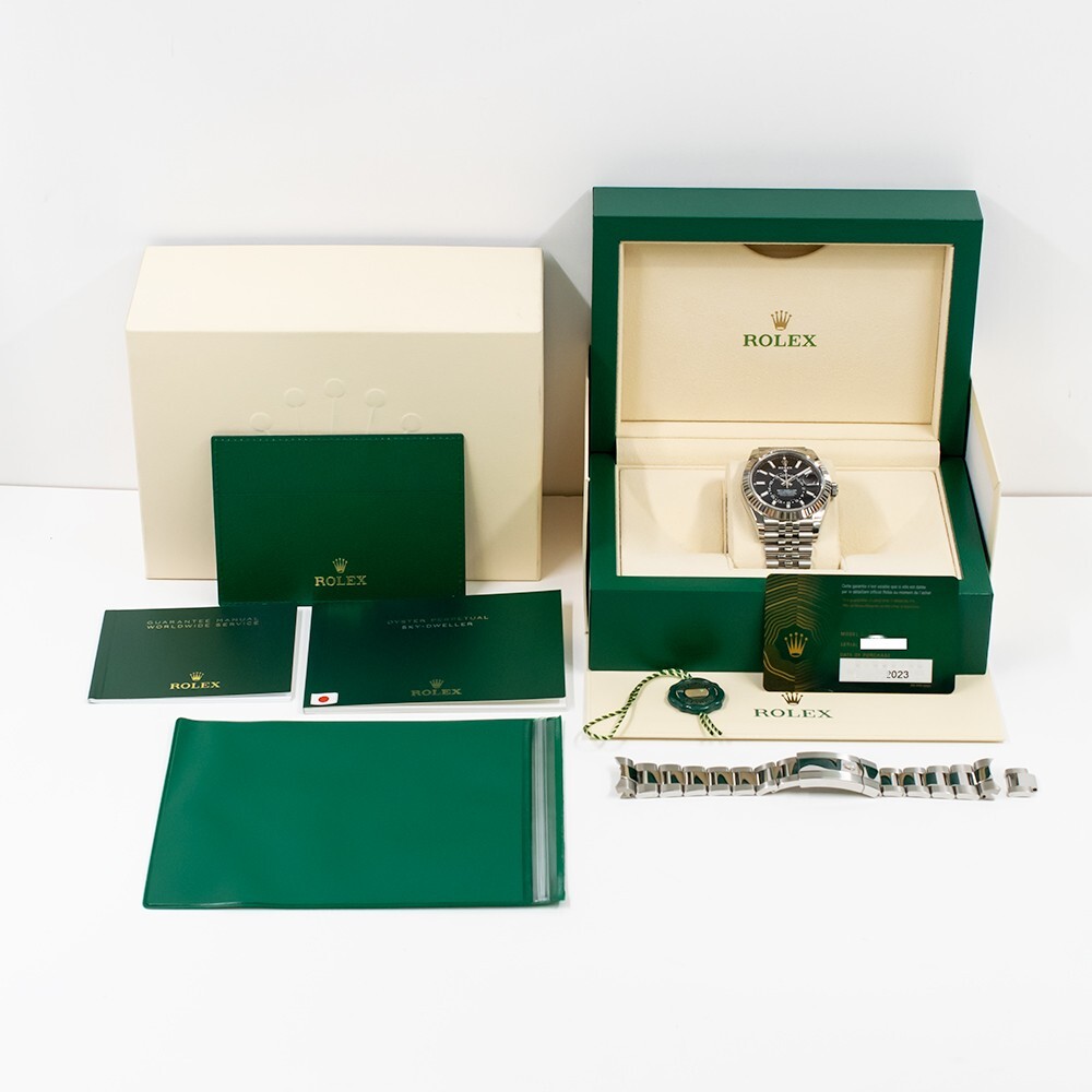 Rolex Sky-Dweller Stainless Steel/White Gold Black Dial 336934