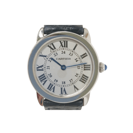 Cartier Ronde Solo de Cartier Stainless Steel Silver Roman Dial W6700155