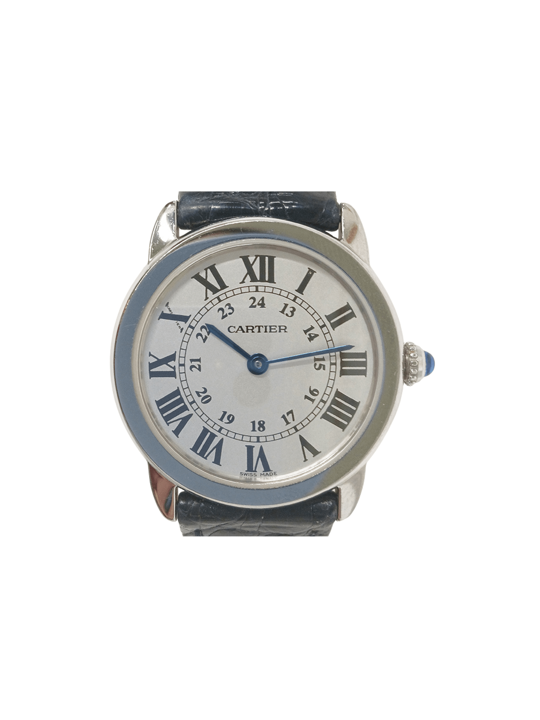 Cartier Ronde Solo de Cartier Stainless Steel Silver Roman Dial W6700155