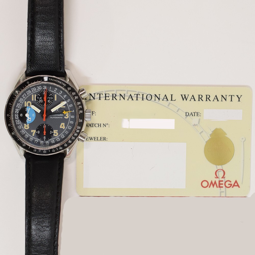 Omega Speedmaster Date Stainless Steel Black Dial 38205326