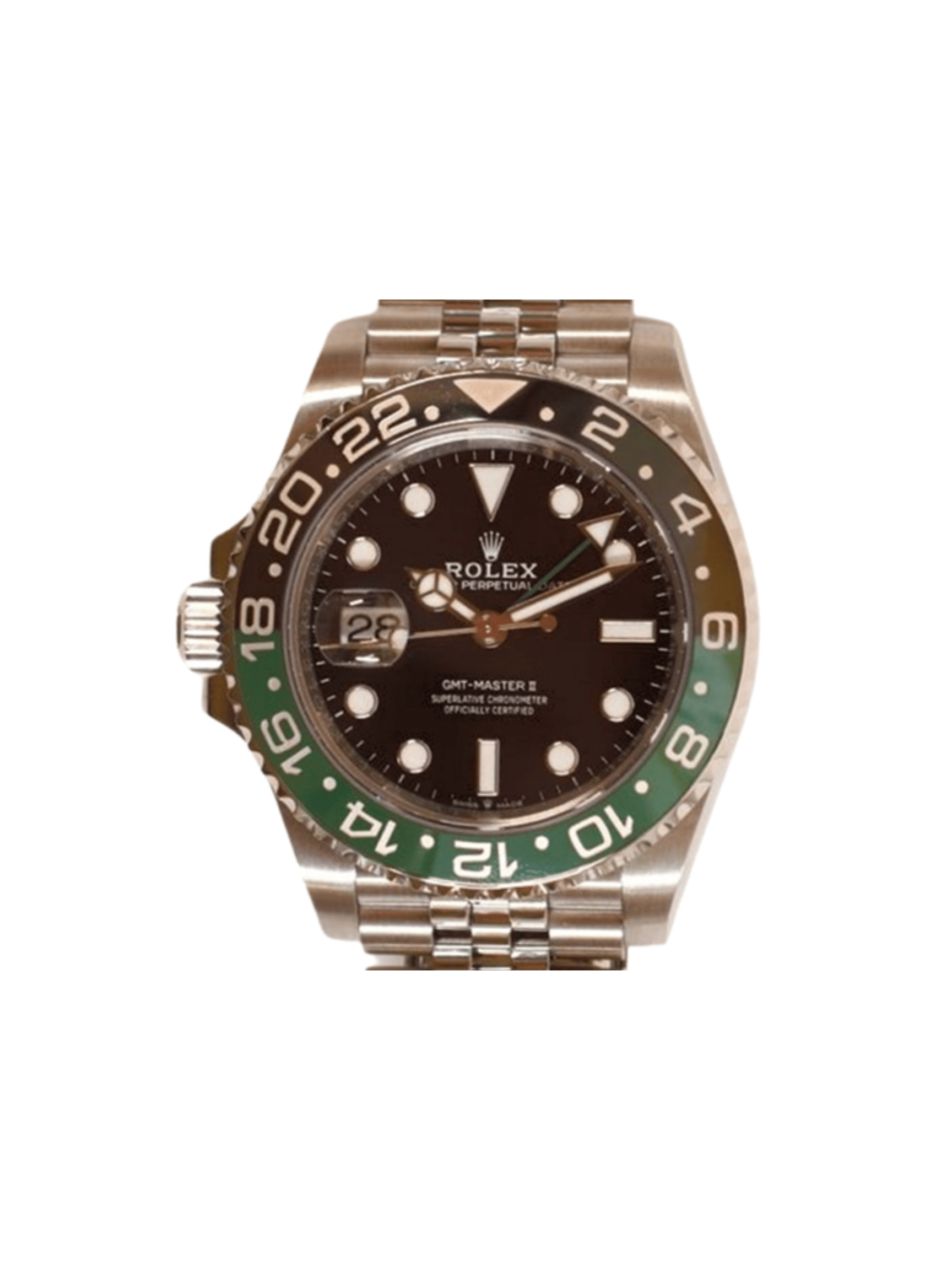 Rolex GMT-Master II "Sprite" Stainless Steel Black Dial 126720VTNR