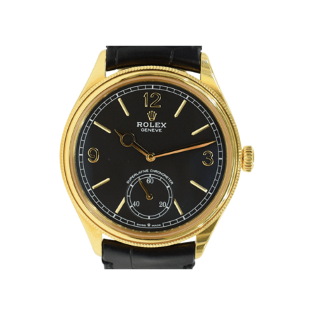 Rolex 1908 Yellow Gold Black Dial 52508