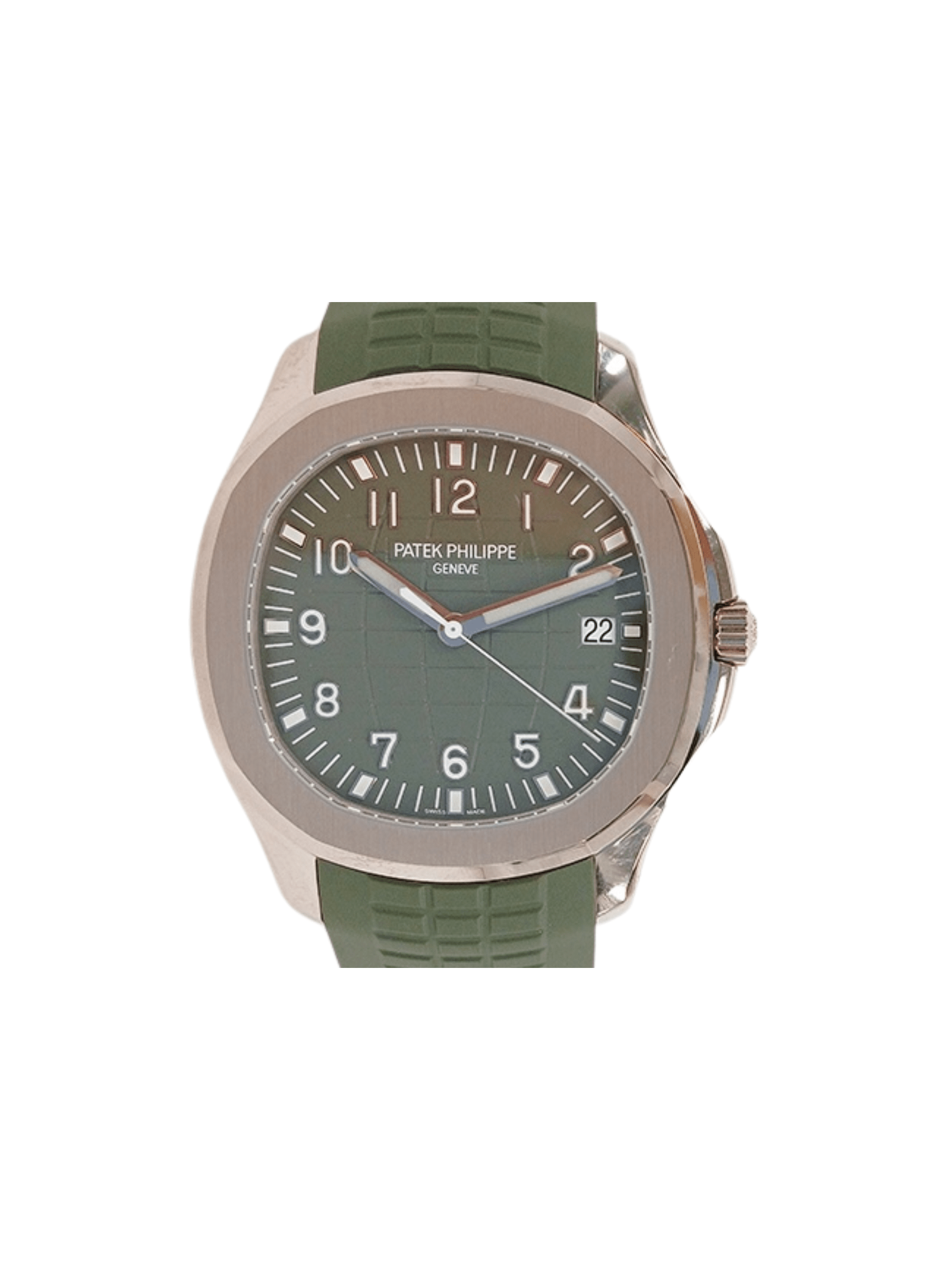 Patek Philippe Aquanaut White Gold Green Arabic Dial 5168G-010