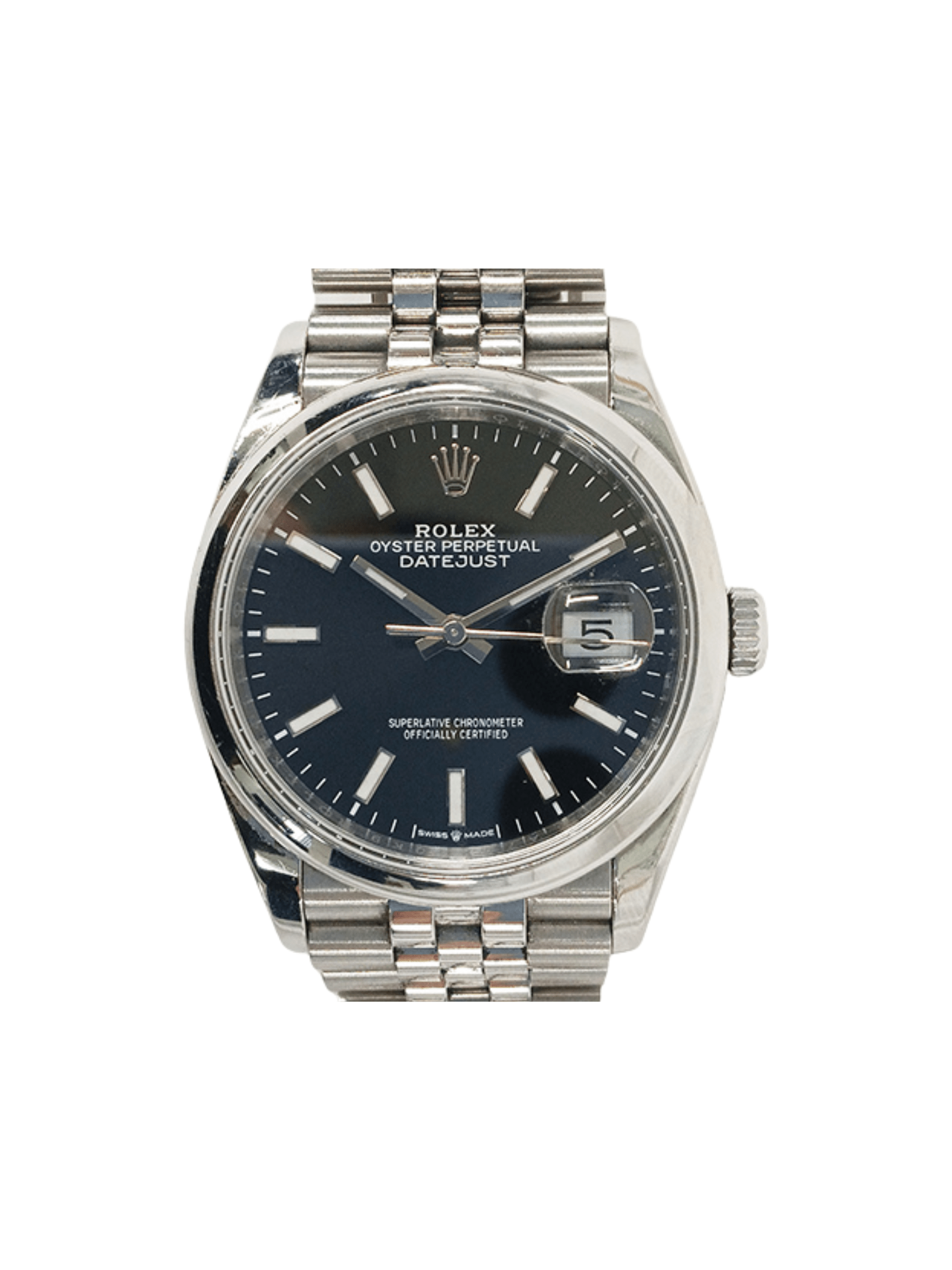 Rolex Datejust 36 Stainless Steel Black Stick Dial 126200