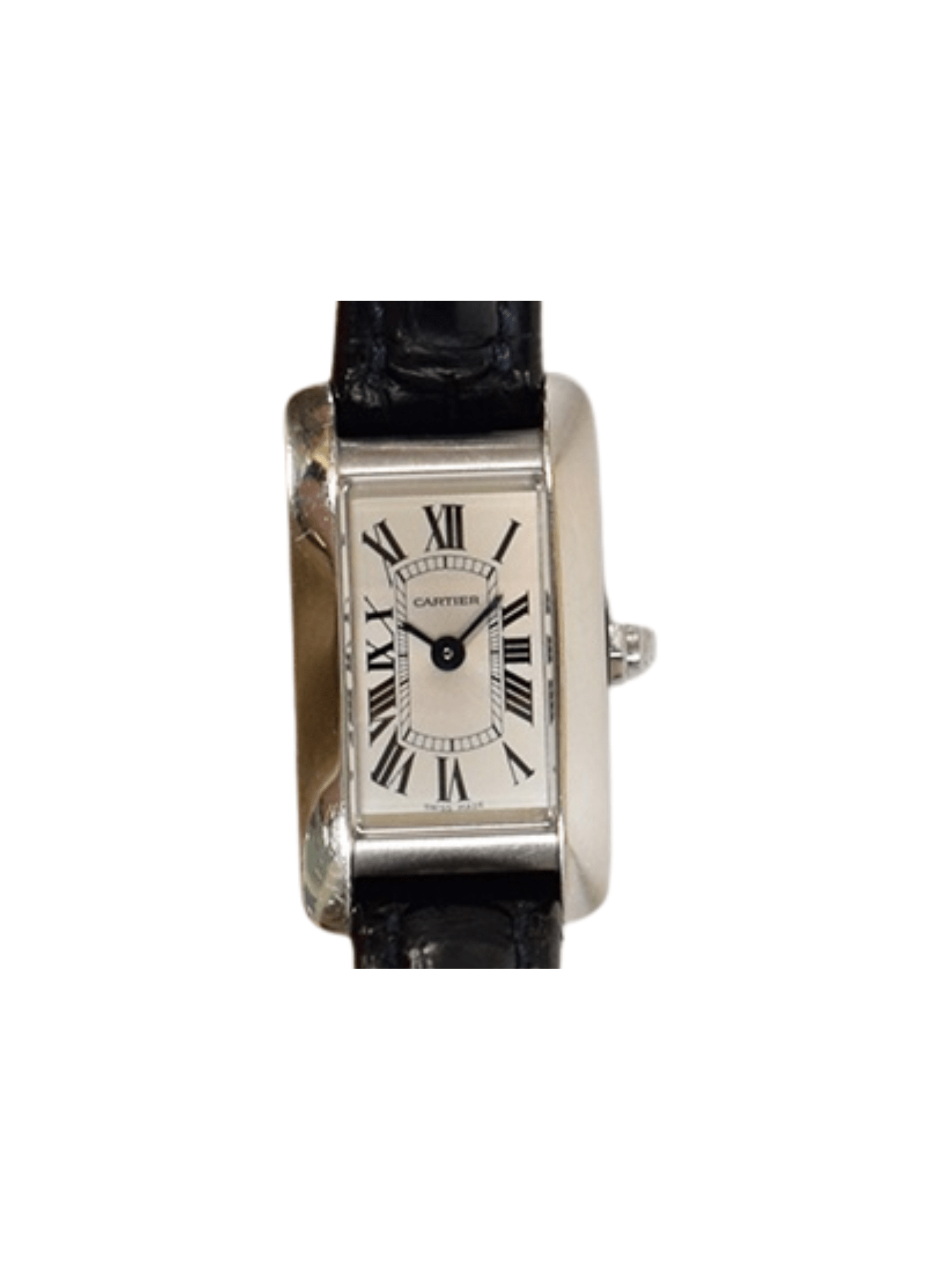 Cartier Tank Américaine Stainless Steel Silver Roman Dial WSTA0032
