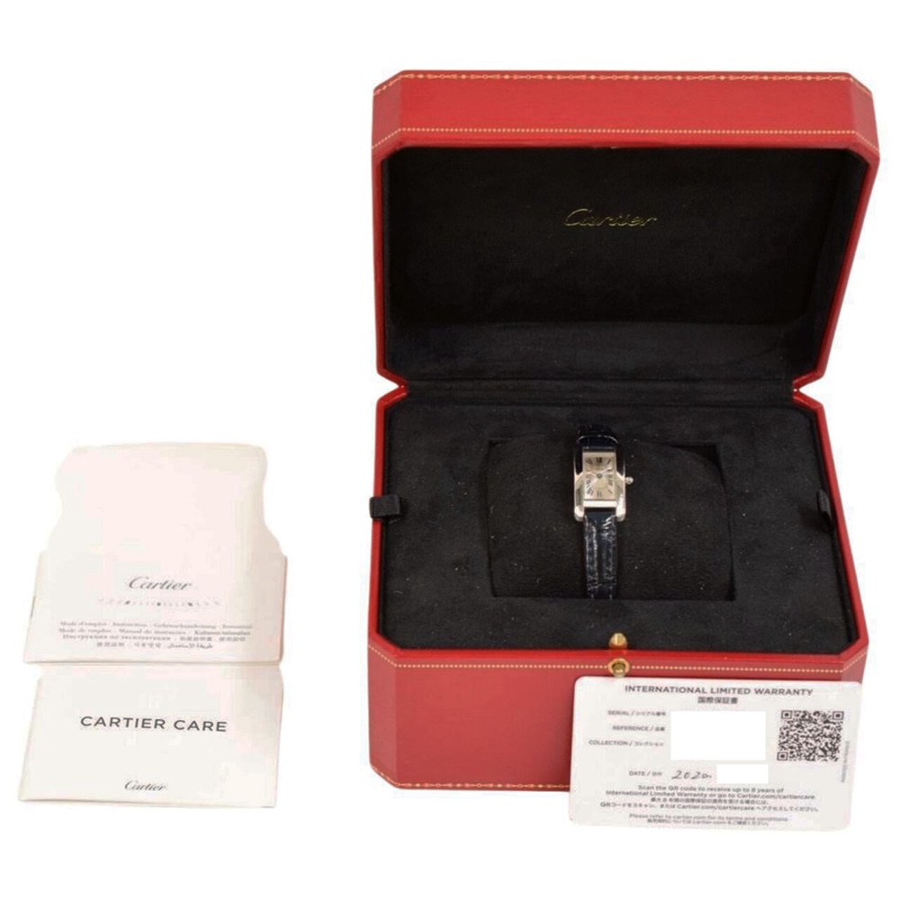 Cartier Tank Américaine Stainless Steel Silver Roman Dial WSTA0032