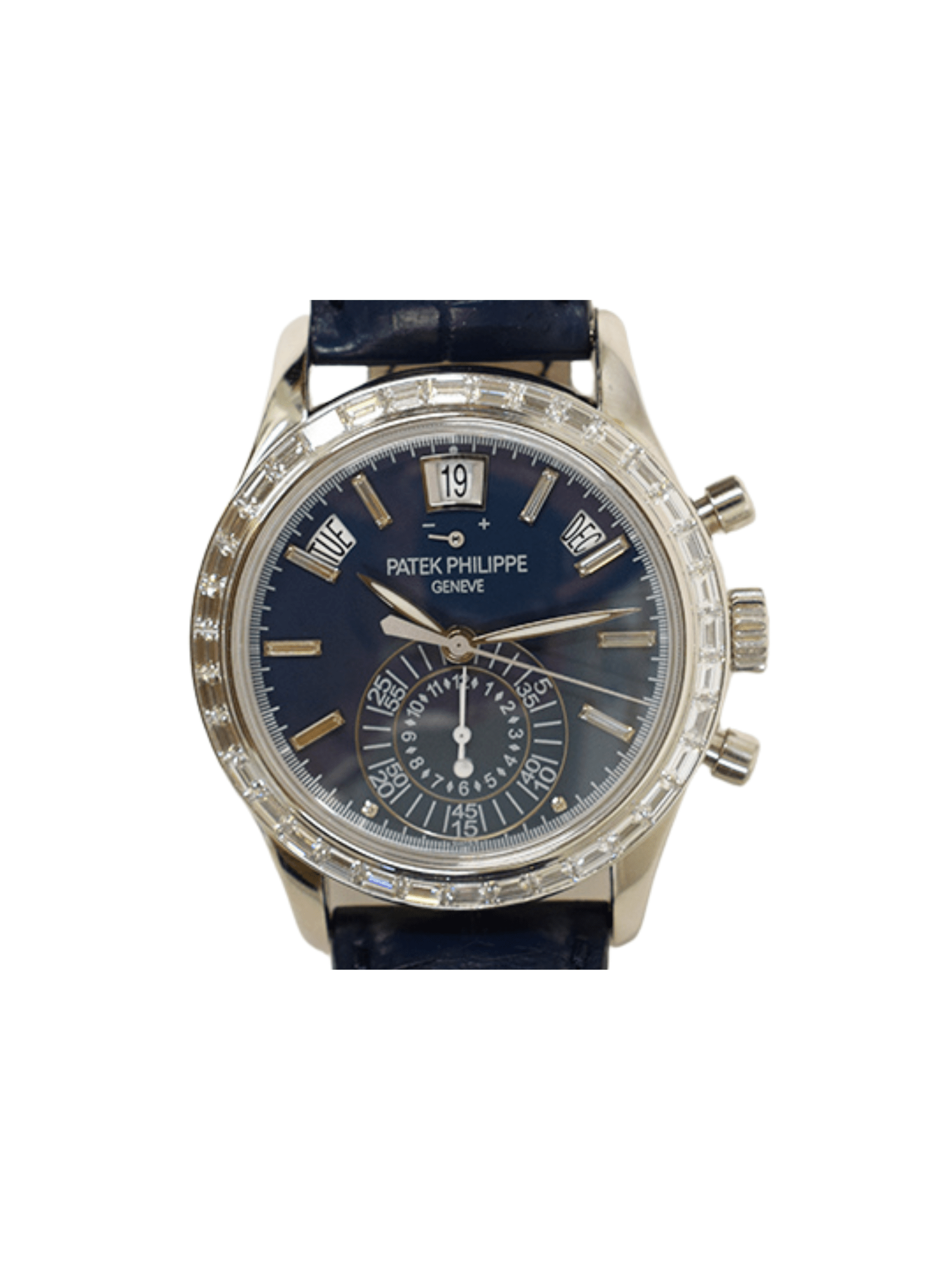 Patek Philippe Annual Calendar Chronograph Platinum Blue Dial 5961P-001