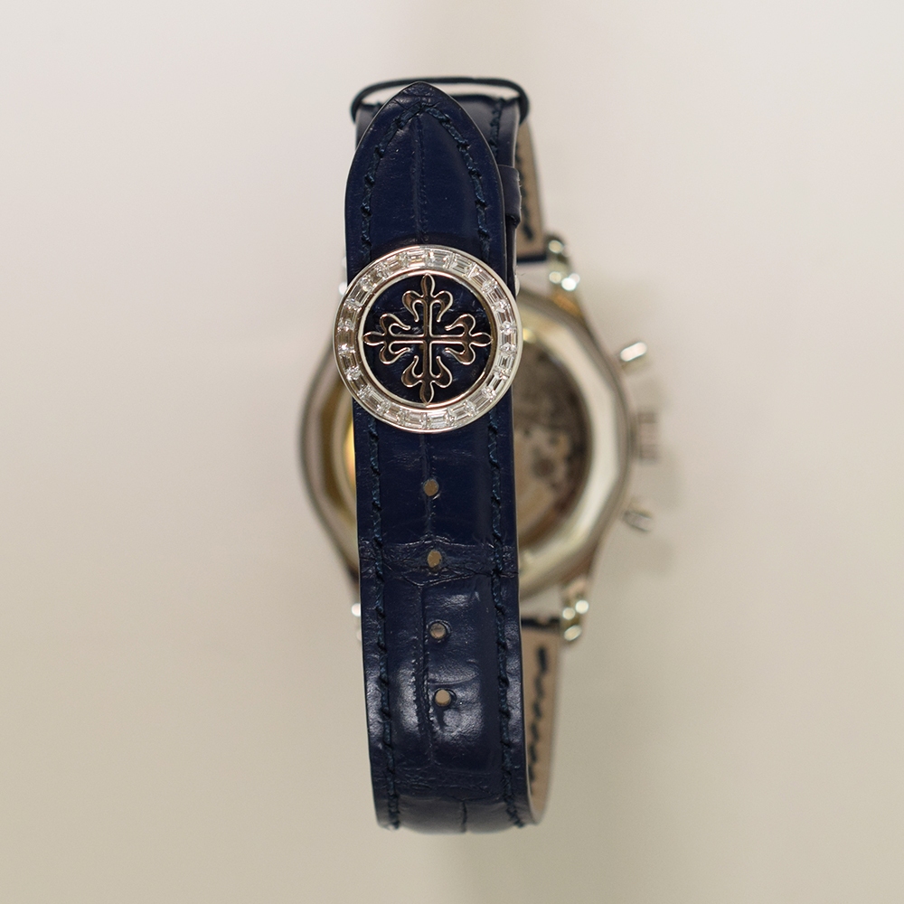 Patek Philippe Annual Calendar Chronograph Platinum Blue Dial 5961P-001