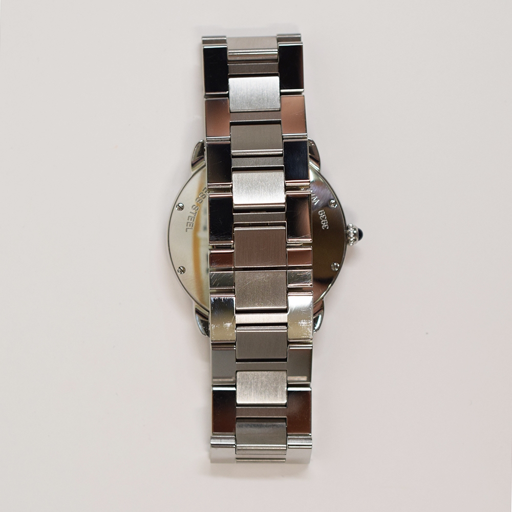 Cartier Ronde Solo Cartier Stainless Steel Silver Roman Dial WSRN0012
