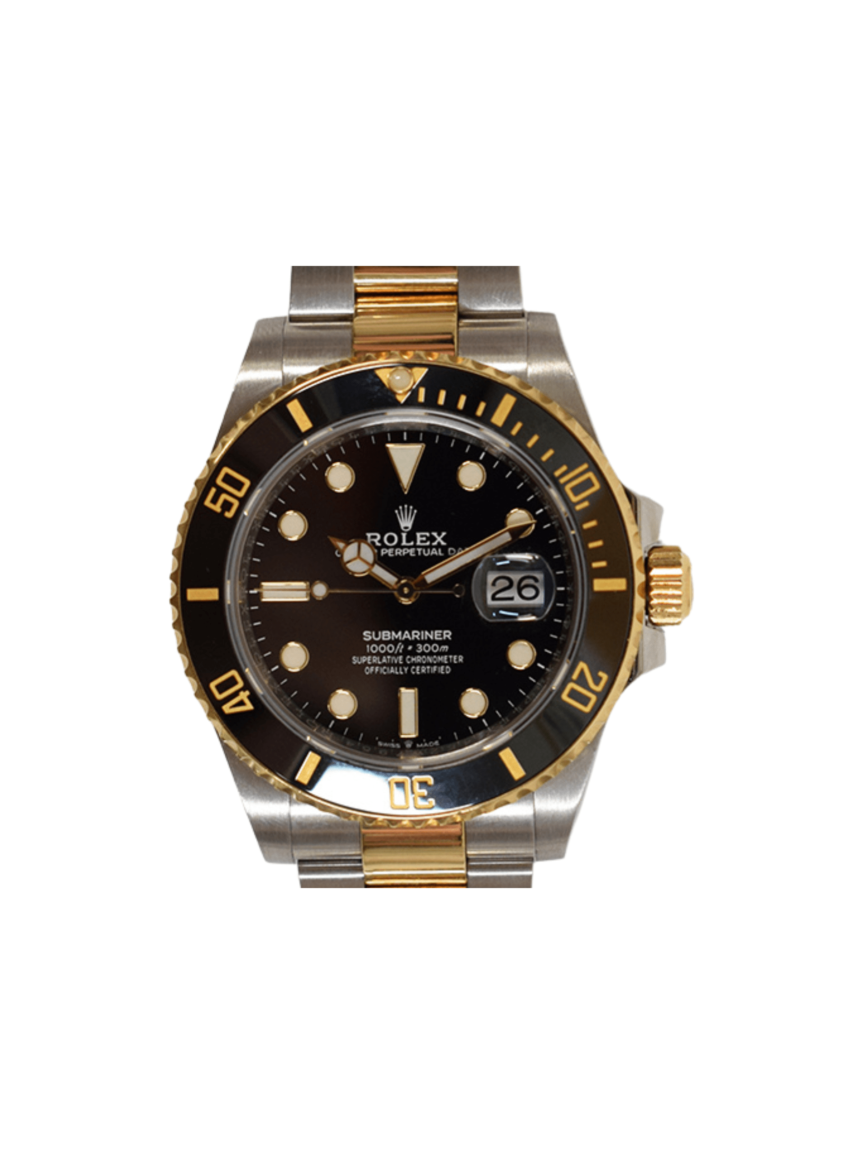 Rolex Submariner Date Stainless Steel and Yellow Gold Black Dial 126613LN