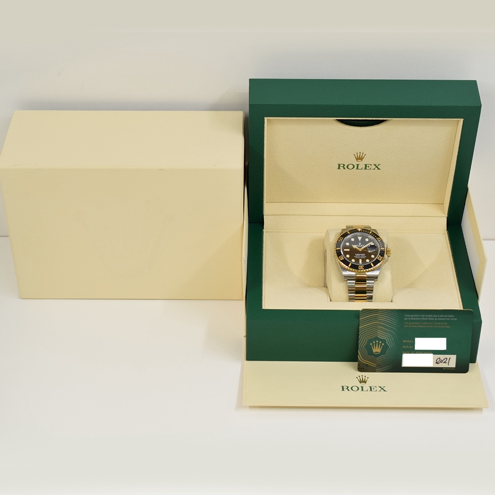 Rolex Submariner Date Stainless Steel and Yellow Gold Black Dial 126613LN