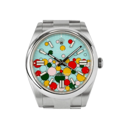 Rolex Oyster Perpetual 41 Stainless Steel “Celebration” Dial 124300