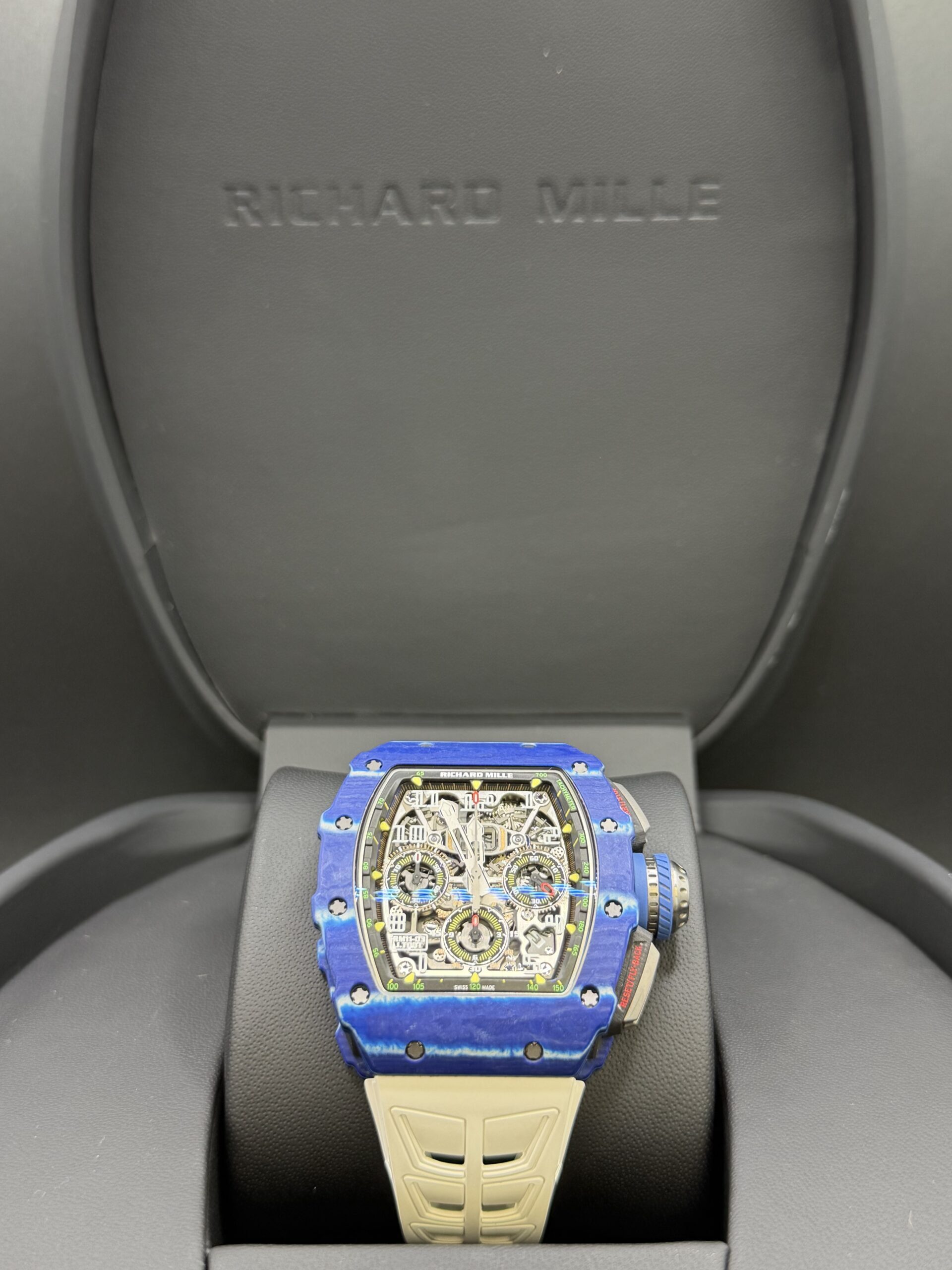 Richard Mille RM 11-03 Jean Todt 50th Anniversary Blue and White Quartz Skeleton Dial RM11-03