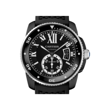 Cartier Calibre De Cartier Diver ADLC-Coated Stainless Steel Black Roman Dial WSCA0006