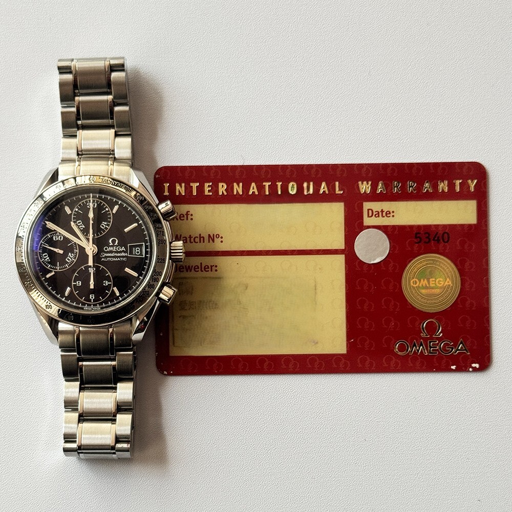 Omega Speedmaster Date Stainless-Steel Black Dial 3513.5