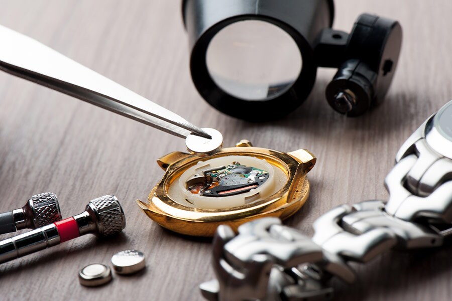 Watch battery replacement at WPB Watch Co