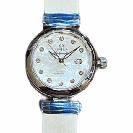 Omega Deville White MOP Diamond Dial 425.32.34.20.55.002 Bracelet