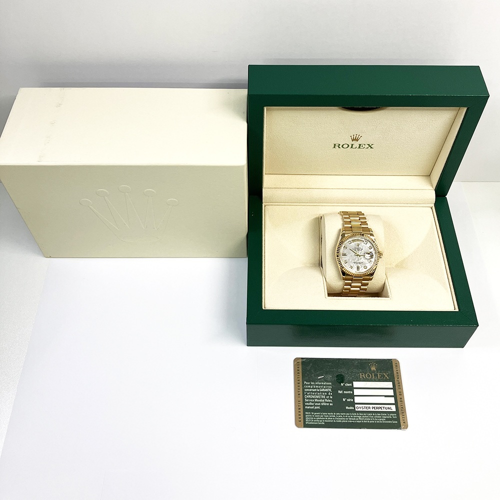Rolex Day-Date 36 "President" Meteorite Diamond Dial 118238 Bracelet