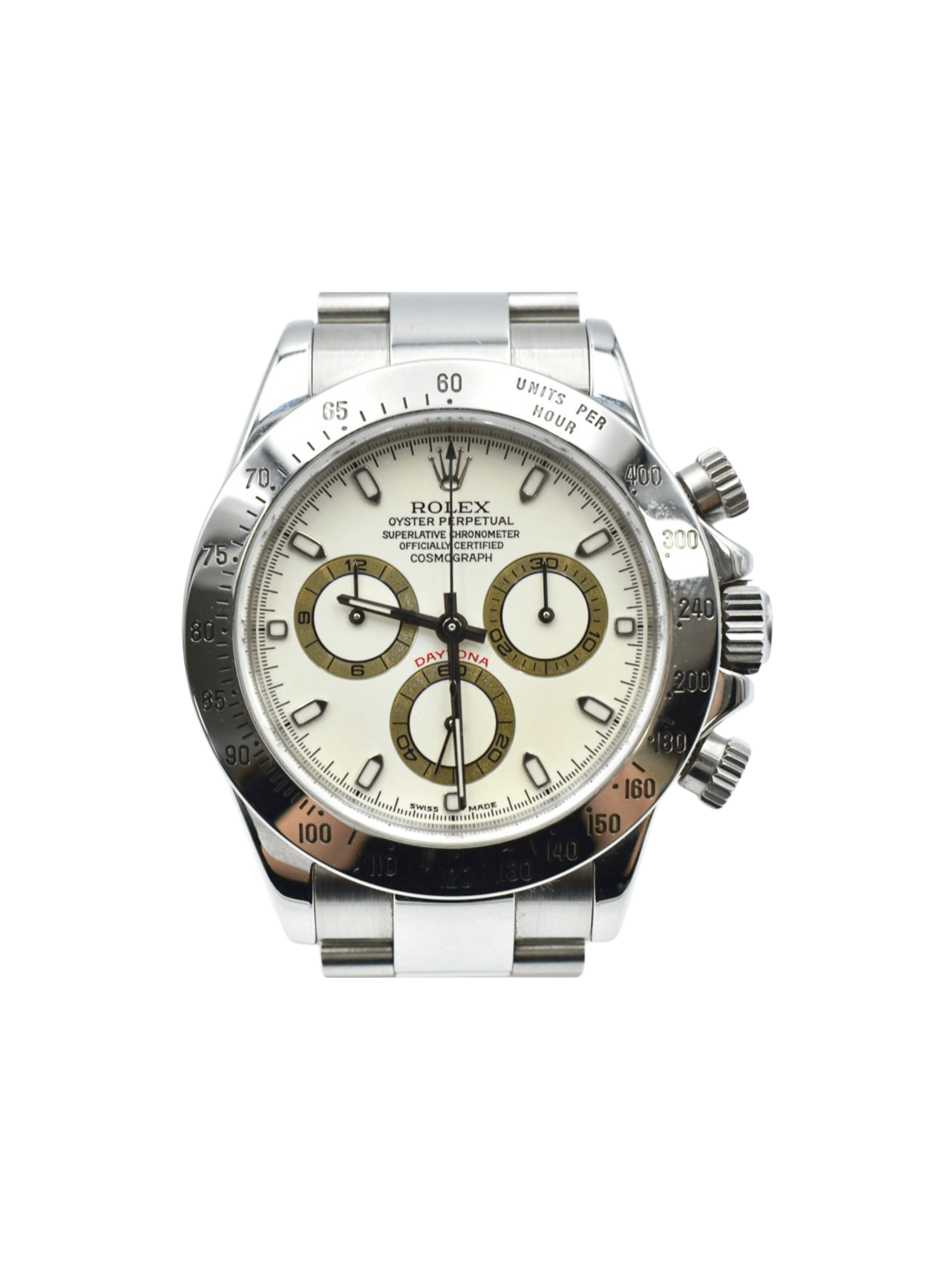 Rolex Daytona Stainless Steel Ivory Dial 116520 Bracelet