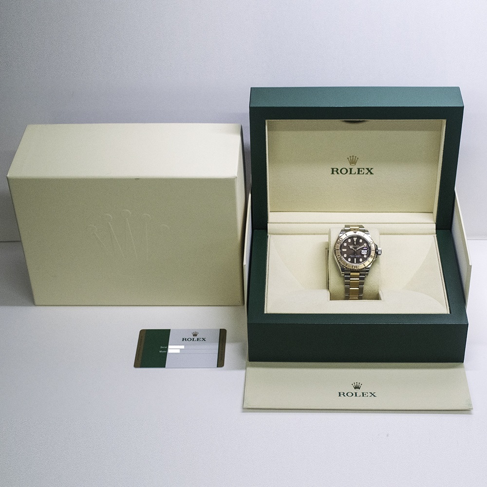 Rolex Yacht-Master 40 Gold Steel Chocolate Dial 126621 Bracelet
