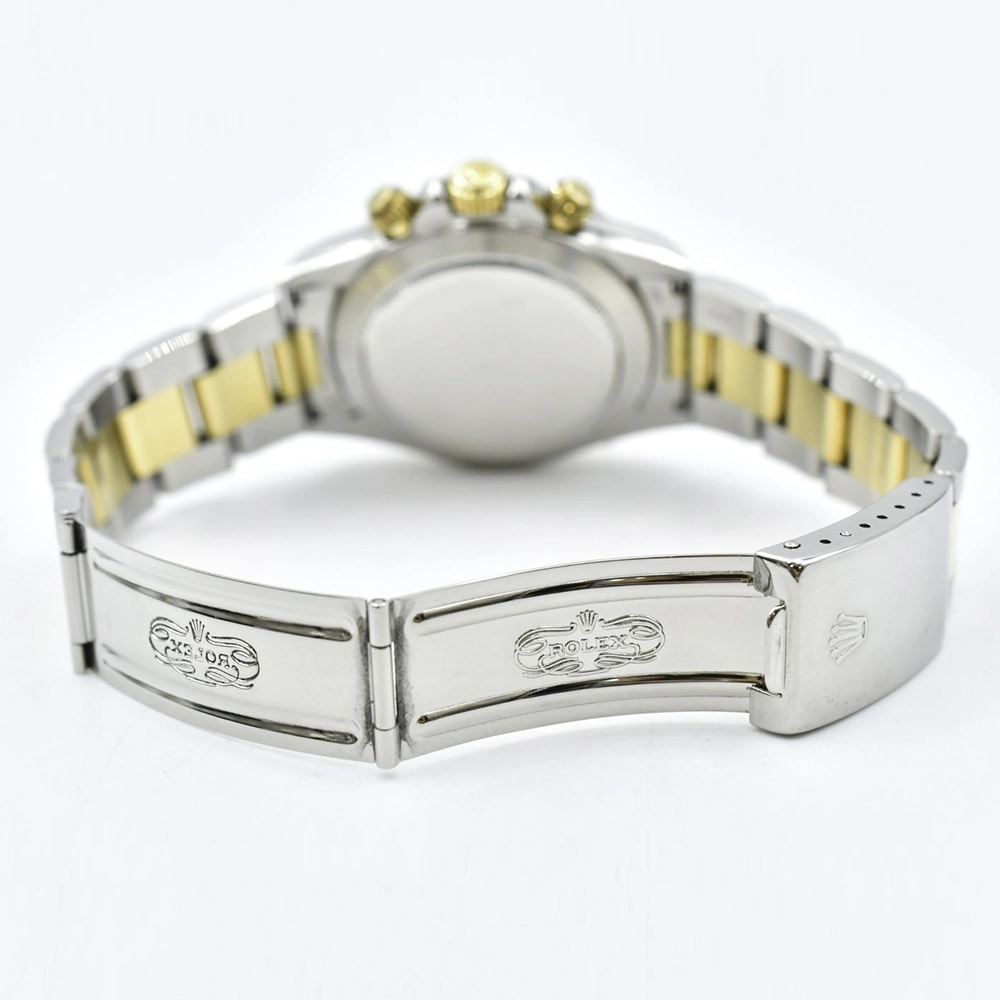 Rolex Daytona Yellow Gold Steel Champagne Dial 16523 Bracelet