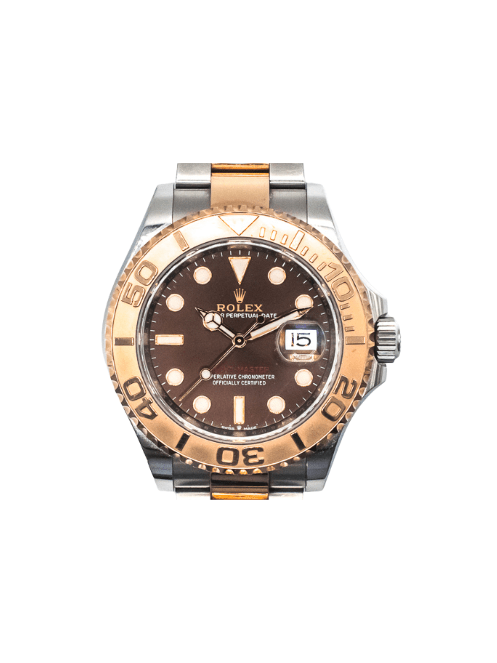 Rolex Yacht-Master 40 Rose Gold Stainless Steel Chocolate Dial 126621