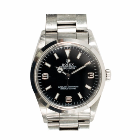 Rolex Explorer Stainless Steel Black Arabic Dial 14270