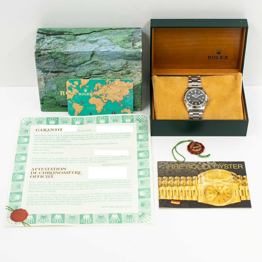 Rolex Explorer Stainless Steel Black Arabic Dial 14270