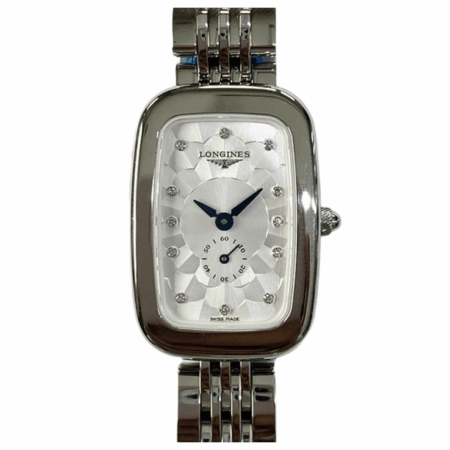 Longines Equestrian Stainless Steel Silver Diamond Dial L6.141.4.77.6