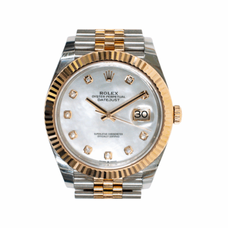Rolex Datejust Steel and Rose Gold MOP Diamond Dial 126331NG