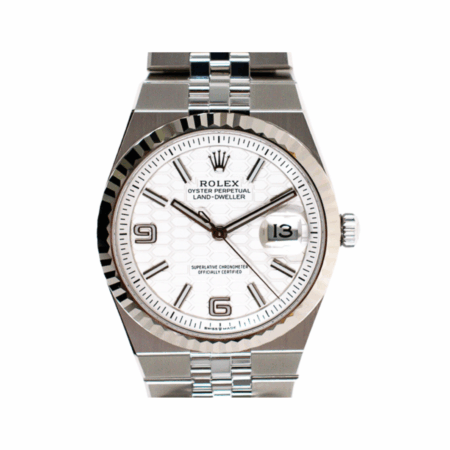 Rolex Land-dweller Stainless Steel and White Gold White Dial 127234