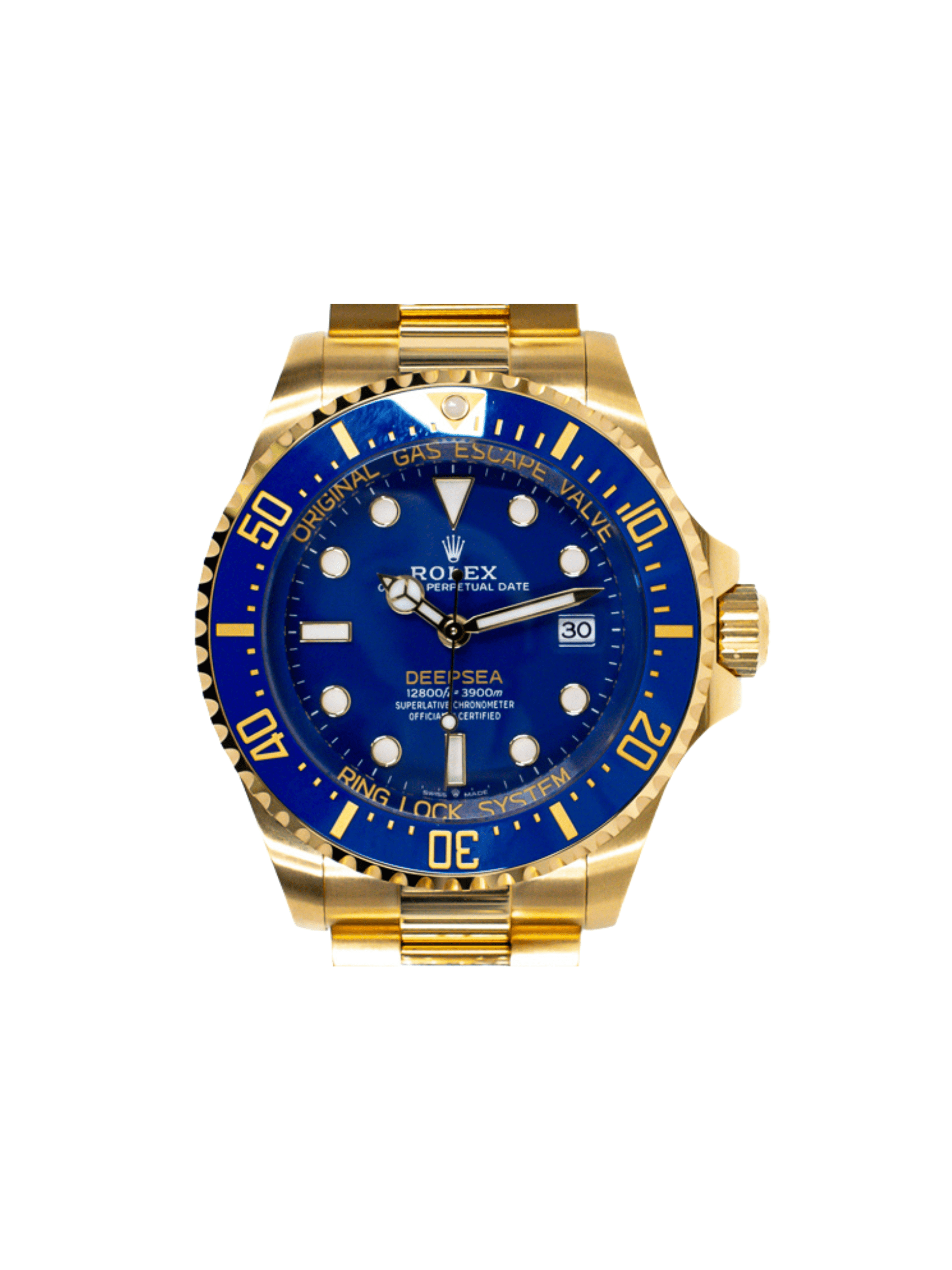 Rolex Deepsea Blue Ceramic Bezel Yellow Gold Blue Dial 136668LB