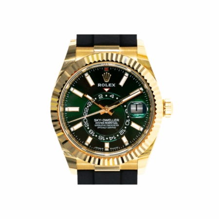 Rolex Sky-dweller Yellow Gold Green Stick Dial 336238