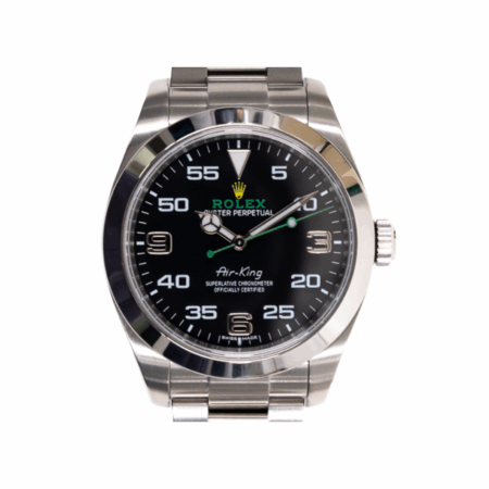 Rolex Air King Stainless Steel Black Arabic Dial 116900