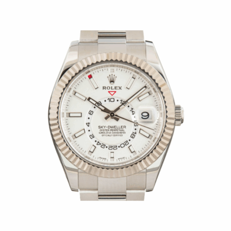 Rolex Sky-Dweller Stainless Steel/White Gold White Stick Dial 326934