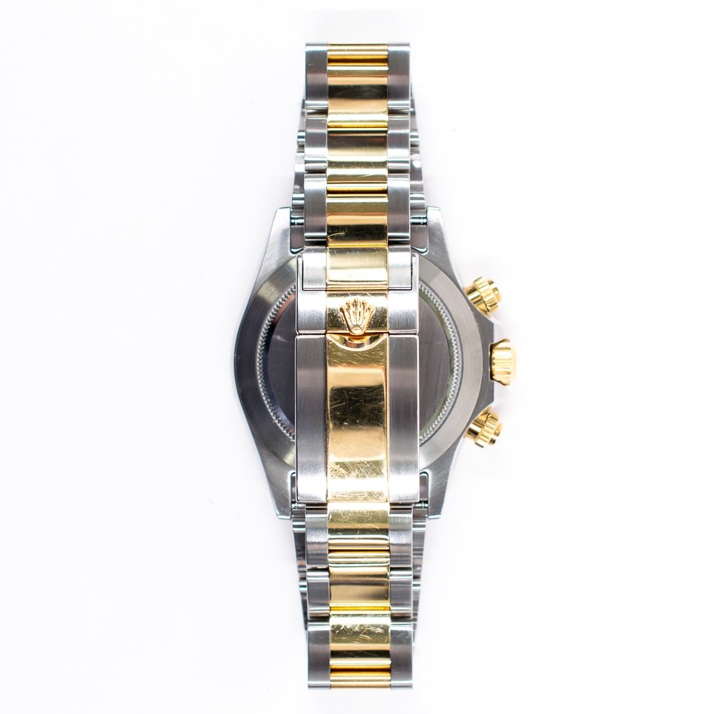 Rolex Daytona Stainless Steel and Yellow Gold Black MOP Dial 116503