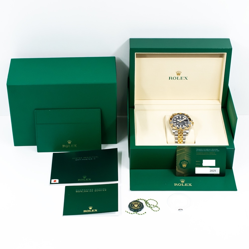 Rolex GMT-Master II "Bumblebee" Stainless Steel and Yellow Gold Black Dial 126713GRNR