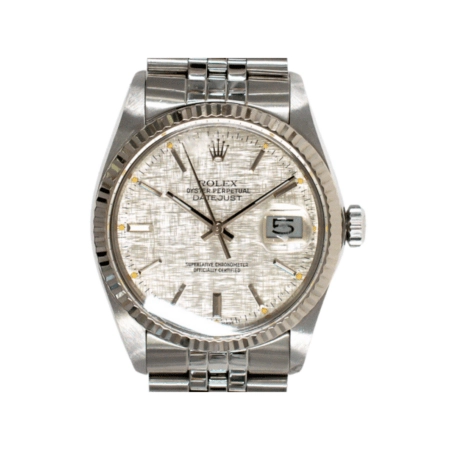 Rolex Datejust 36 Stainless Steel/White Gold Silver Dial 16014