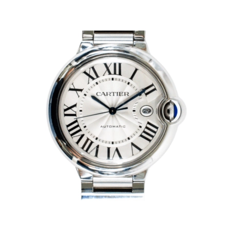 Cartier Ballon Bleu De Cartier 42 Mm Stainless Steel Silver Roman Dial WSBB0049