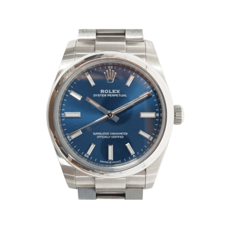 Rolex Oyster Perpetual 34 Stainless Steel Blue Dial 124200