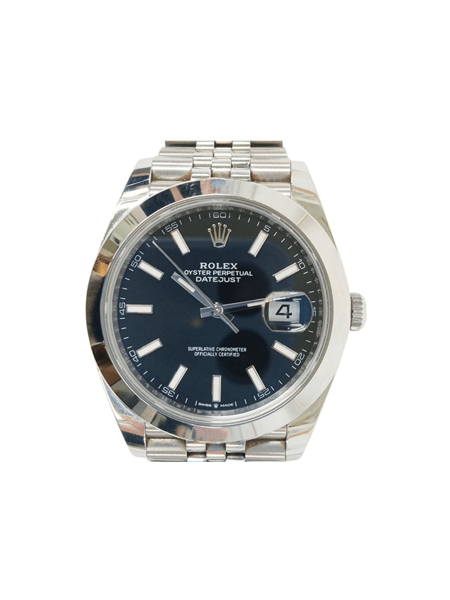 Rolex Datejust 41 Stainless Steel Black Stick Dial 126300