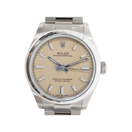 Rolex Oyster Perpetual 31 Stainless Steel Beige Stick Dial 277200