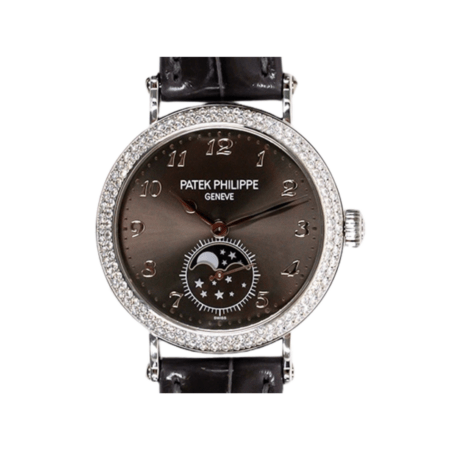 Patek Philippe Complications Moon Phases White Gold Grey Arabic Dial 7121/200G-010